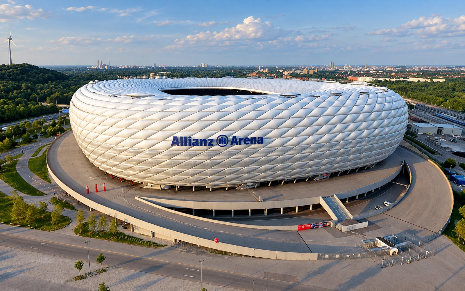 Architectural illustration placeholder for Allianz Arena