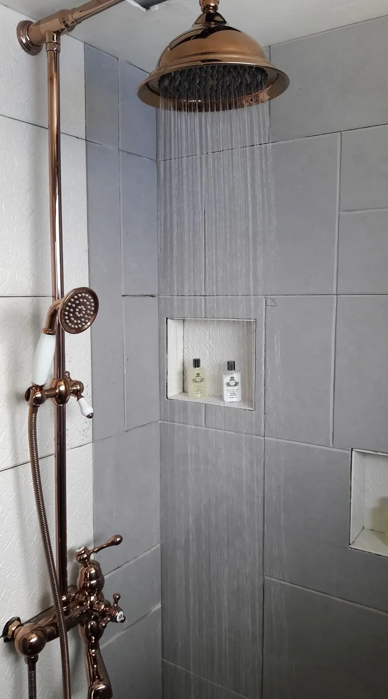 The shower area